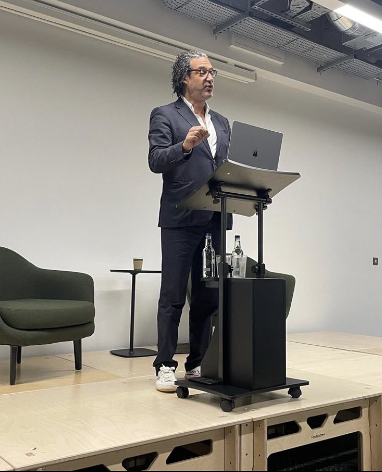 One of the most engaging talks I have ever listened to. <a href="/DavidOlusoga/">David Olusoga</a> talking about the missing chapters in British history. Too much to take in - an order for Black and British has been made with my local bookshop. 
Thanks to <a href="/bruntwood/">Bruntwood</a> and BURN for hosting. Unforgettable.