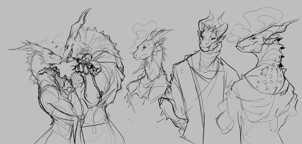 Dragon sketches 