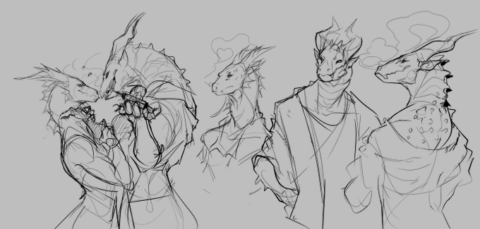 Dragon sketches 