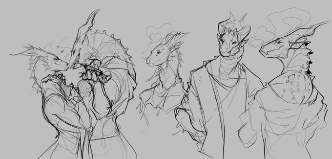 Dragon sketches 