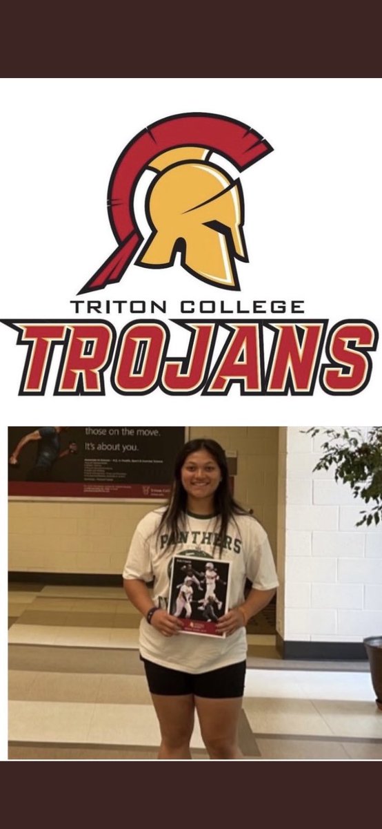 yesi_cb97's tweet photo. I have decided to continue my academic and athletic career at Triton College. I’m so excited 🥎🔱 ⁦@TritonSoftball_⁩ ⁦@TPRockers18u⁩ https://t.co/9amvkC3p09