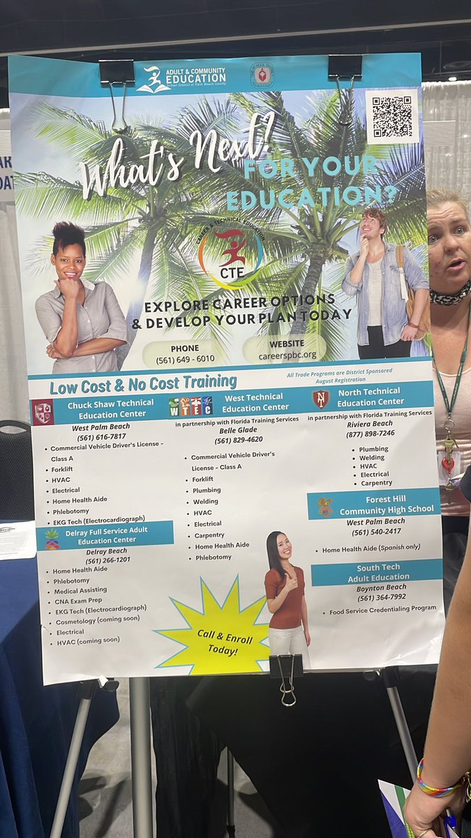 At the College and Career Fair, our Career Navigators are busy sharing information about our low cost and no cost CTE programs.<a href="/FlaReadytoWork/">Florida Ready to Work</a> <a href="/ACEofFlorida/">ACE of Florida</a> <a href="/ACEofPBC/">Adult & Community Ed</a>