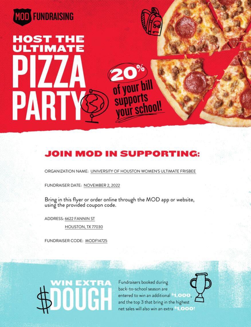 Hey Houston community!! Metro is hosting a fundraiser ALL DAY tomorrow at Mod Pizza ( 6622 Fannin St. Houston, TX 77030 ) ‼️ Grab your friends and go tomorrow🥳Thank you all for the support 🫶