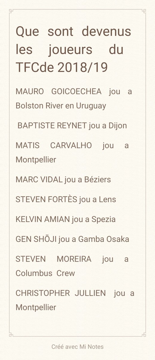 EyeTestFR's tweet image. Que sont devenus les joueurs du #TFC de 2018/19