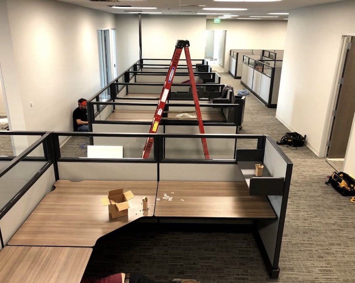 Austin_Cubicles's tweet image. Used Herman Miller Cubicles. New fabric, laminate, and paint. New look without the new price. affordableofficetx.com