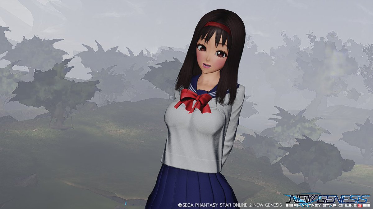 Sophia_PSO2's tweet image. ネクタイ外してリボンにしたら、思ったよりぴったりやったww