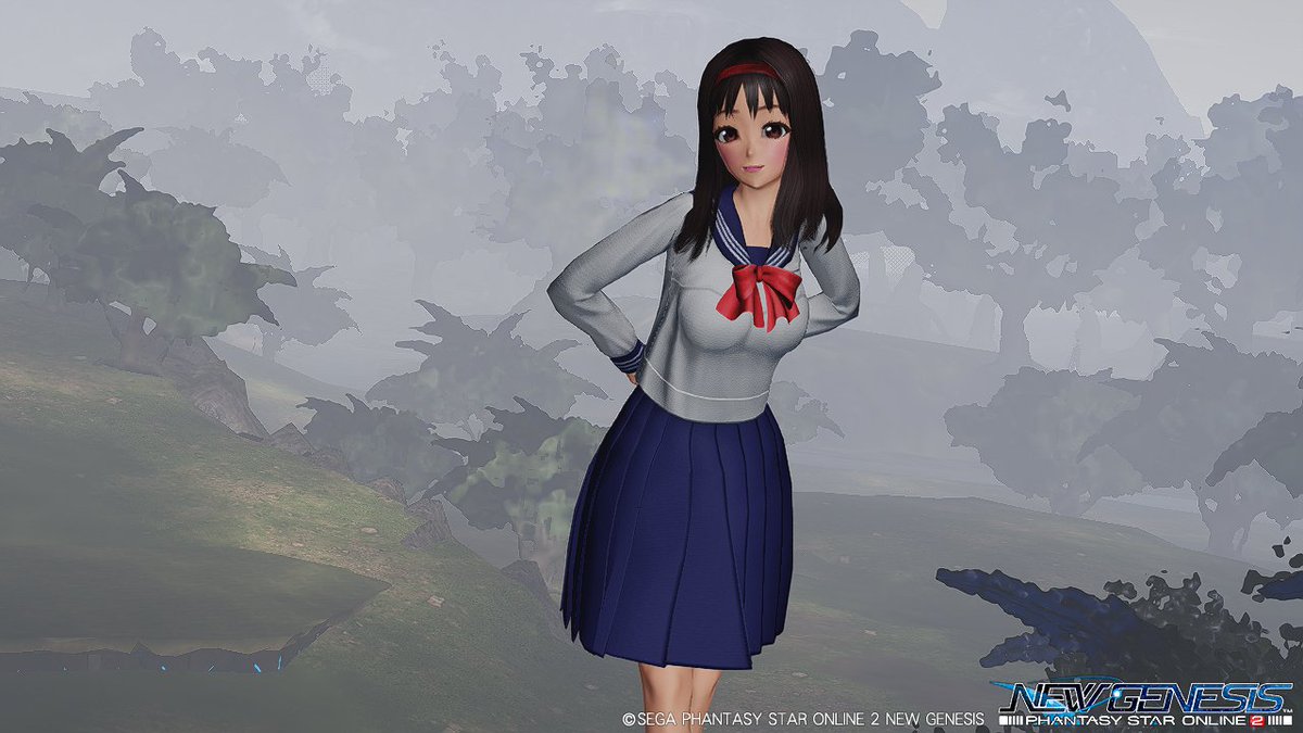 Sophia_PSO2's tweet image. ネクタイ外してリボンにしたら、思ったよりぴったりやったww