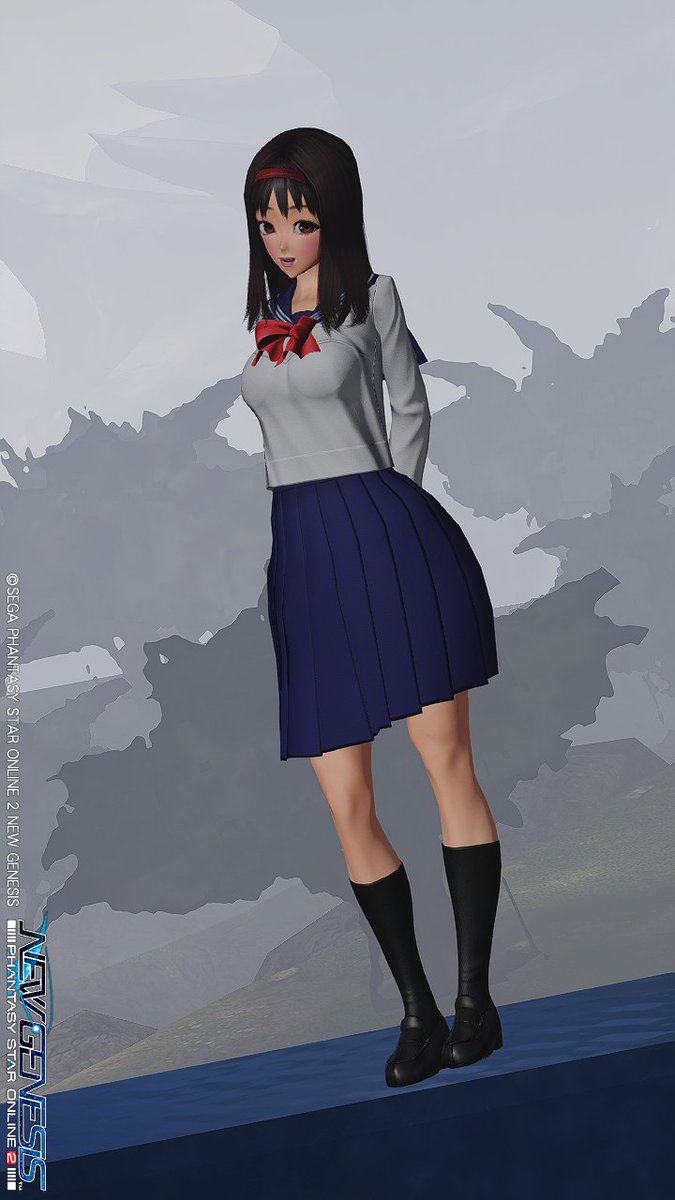 Sophia_PSO2's tweet image. ネクタイ外してリボンにしたら、思ったよりぴったりやったww