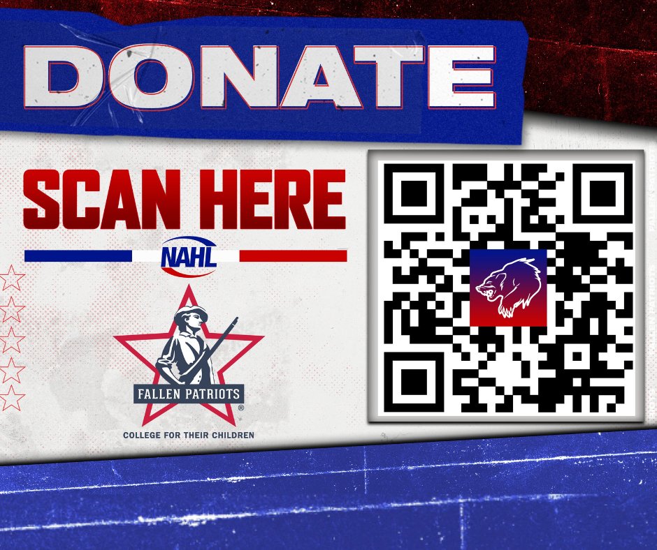 anchoragewolve1's tweet photo. It's #NAHLMilitaryAppreciation all November long ๐บ๐ธ Join us in supporting the Children of Fallen Patriots - an organization that empowers #GoldStar children through grants, tuition scholarships, mental health funding, career education, & more. #CollegefortheirChildren @NAHLHockey https://t.co/tWaL5Iq4G5