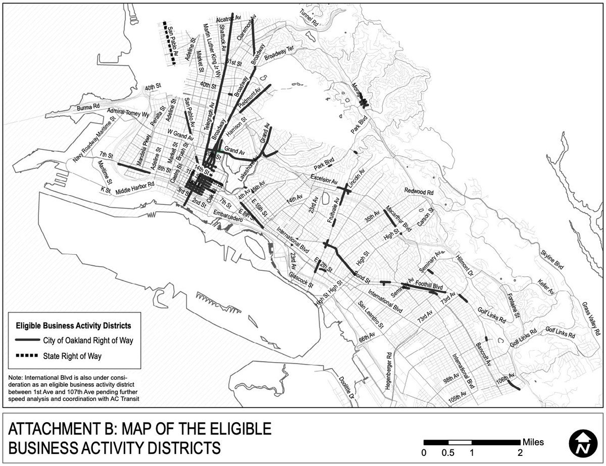 While I support these speed limit adjustments, there are too few sections east of Lake Merritt, IMO. A contiguous pathway should be visible to link the lake through along International and other parallel corridors that get heavy pedestrian and bike traffic.