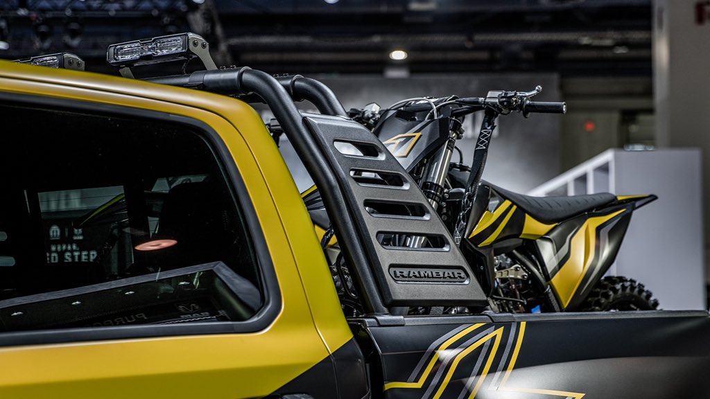 The motocross-inspired #Ram1500 TRX Gold Shot Concept is built
