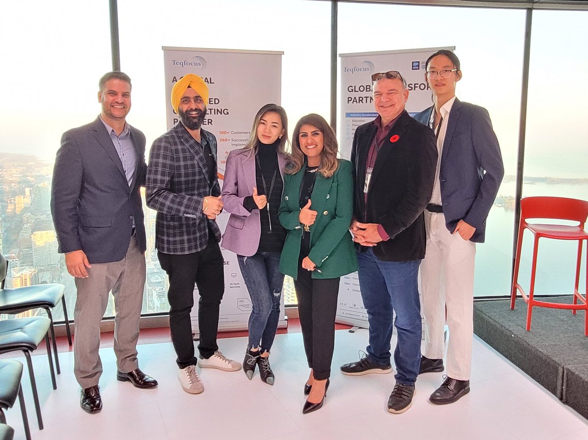 Honoured attend the @teqfocus Customer Success Event @CNTOWERTORONTO #toronto recent Gold sponsors of the #cdnedtech22 #Congrats on 10 years to @AndyTeqfocus CEO and founder
