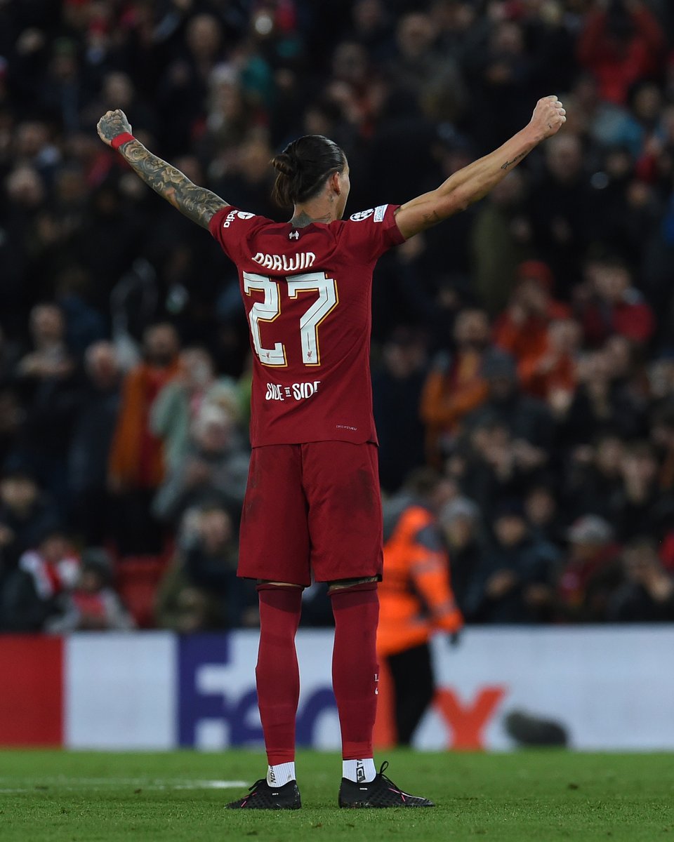 LFC's tweet image. Rangers ⚽ 
Ajax ⚽ 
Napoli ⚽

Three goals in his last three @ChampionsLeague outings for @Darwinn99 👌