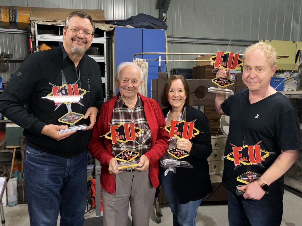 The brains behind our Fool Us successes…Dad 🥰 <a href="/pennjillette/">Penn Jillette</a> <a href="/MrTeller/">Teller</a>