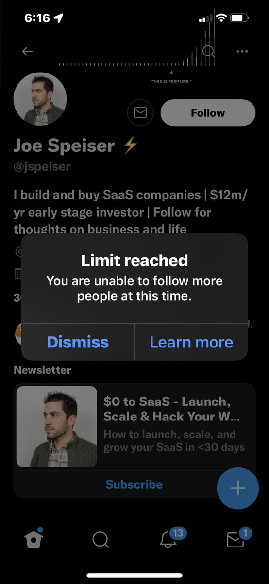 Hey <a href="/elonmusk/">Elon Musk</a>, can you please fix this nagging issue? I have not been able to follow anyone for 4+ years…glad to see balance in the force now…😉🙏🏻