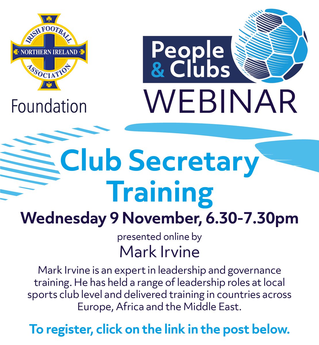 IFAFootballDev's tweet photo. CLUBS - Three hugely beneficial webinars across two of our programmes next week. Links to register below:
https://t.co/xy23Cmcvqg
 https://t.co/h7KkH0TknL

https://t.co/6r7RsGy17R

Any queries 📧 kyle.robinson@irishfa.com https://t.co/YrTvhZ0wCR