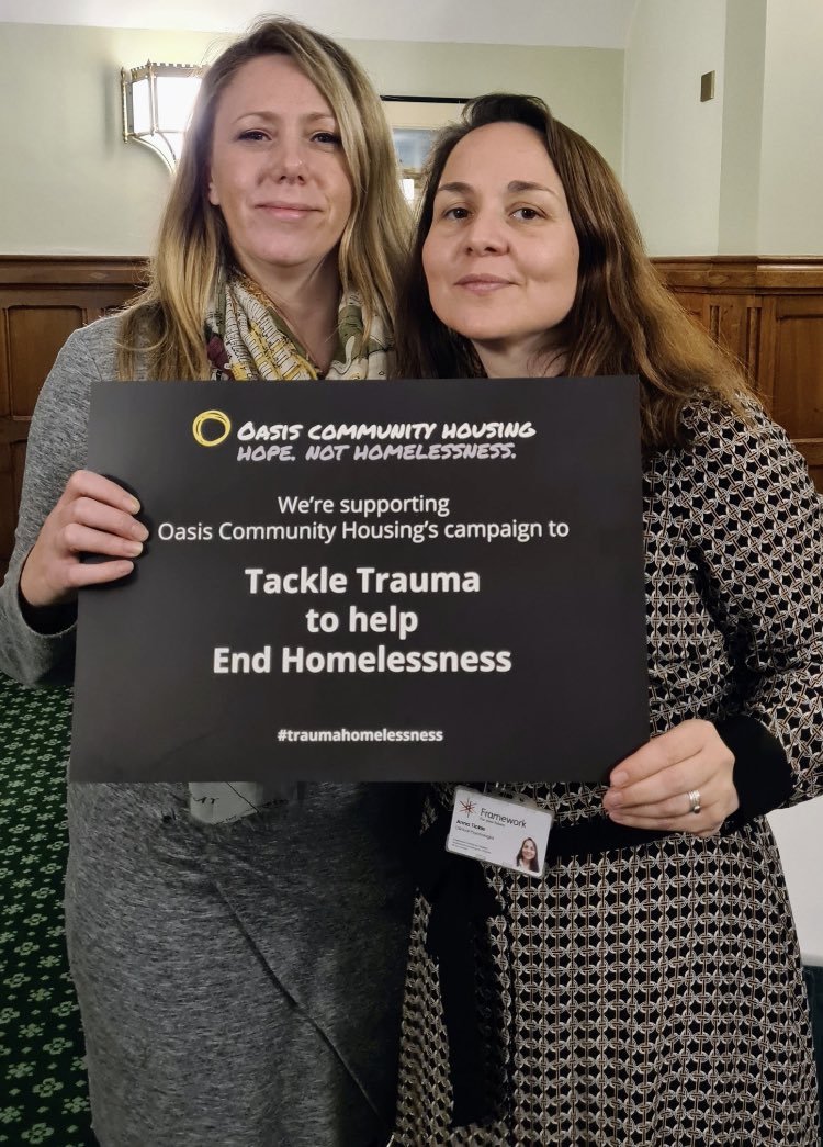 With 94% of people who are homeless having experienced trauma - often starting early in life &amp; of a prolonged nature - it is vital that we work to address trauma in all we do.
When we think homelessness we also need to think about trauma
#traumahomelessness #traumainformedcare