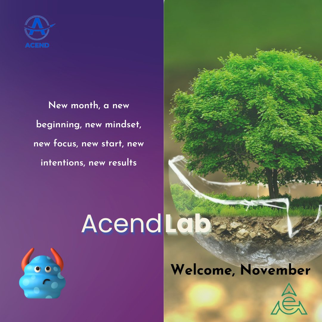 Acend_Dao's tweet photo. Welcome to November........@Acend_Dao your number 1 #web3 solution #confirmed #TakeOff #DOGE #PolygonNetwork #chefchi #NFT #Bitcoin #Avalanche #instagramdown https://t.co/Gtf7wn59U5