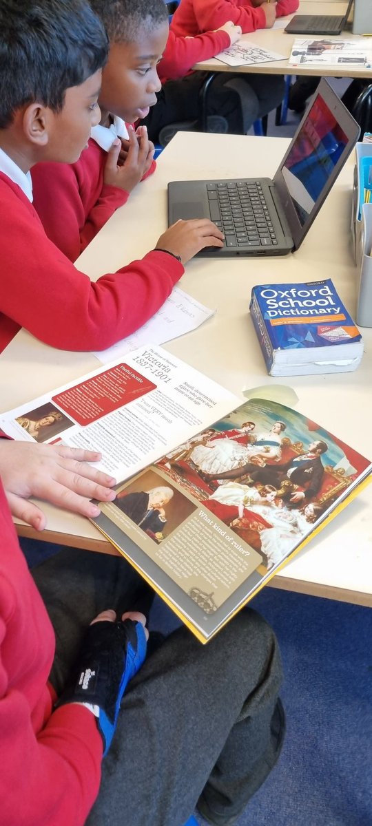 MrsMalhotraCTS's tweet image. An exciting start to our new theme topic, Queen Victoria and her impact on Britain. Oak class generated lists of questions to research using chromebooks and shared facts they already knew with their peers #CTSHistory #CTSComputing @headcherrytree @MissPenfoldCTS @MissPatmanCTS