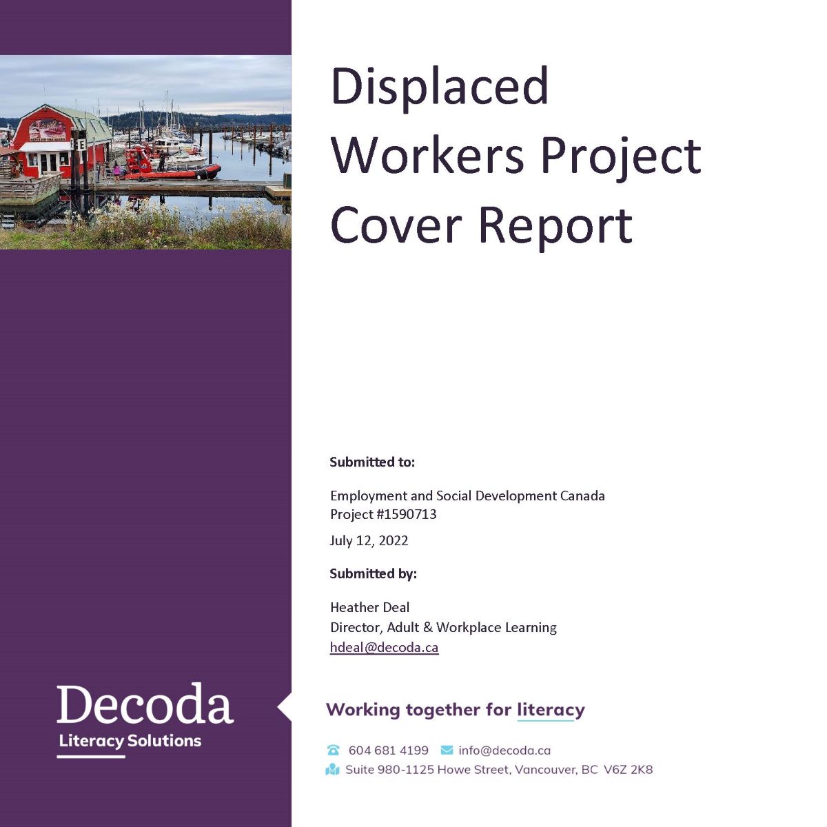 decodaliteracy's tweet image. The Displaced Worker Project Cover Report is a summary of the three-year Enhancing Displaced Workers' Literacy and Essential Skills Project. 
It includes the process, findings and recommendations.     
Read the full report at: tinyurl.com/2vvhmvs2
#DisplacedWorkers #Literacy