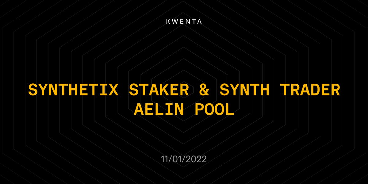Synthetix Exchange (@snx_exchange) on Twitter photo Are you a long time <a href="/synthetix_io/">Synthetix ⚔️</a> staker or early synth trader? The $KWENTA Aelin pool distribution is now live.
Check your eligibility:
kwenta.eth.limo/dashboard/
Learn more in the blog:
mirror.xyz/kwenta.eth/bM-…
Or head directly to Aelin:
app.aelin.xyz/pool/mainnet/0… Are you a long time <a href="/synthetix_io/">Synthetix ⚔️</a> staker or early synth trader? The $KWENTA Aelin pool distribution is now live.
Check your eligibility:
kwenta.eth.limo/dashboard/
Learn more in the blog:
mirror.xyz/kwenta.eth/bM-…
Or head directly to Aelin:
app.aelin.xyz/pool/mainnet/0…