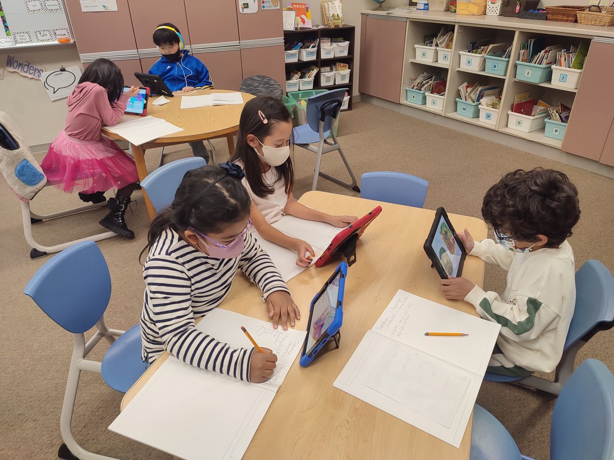 NIS_Grade2's tweet photo. Readers Workshop was time to read like a writer. The task was to read a fairy tale from Epic and make a list the characters in the story. Then describe the characteristics/features of your favourite character. #ReadersWorkshop #NIS_Grade2 #NISinquire #EpicReader https://t.co/u8FdOk38bW