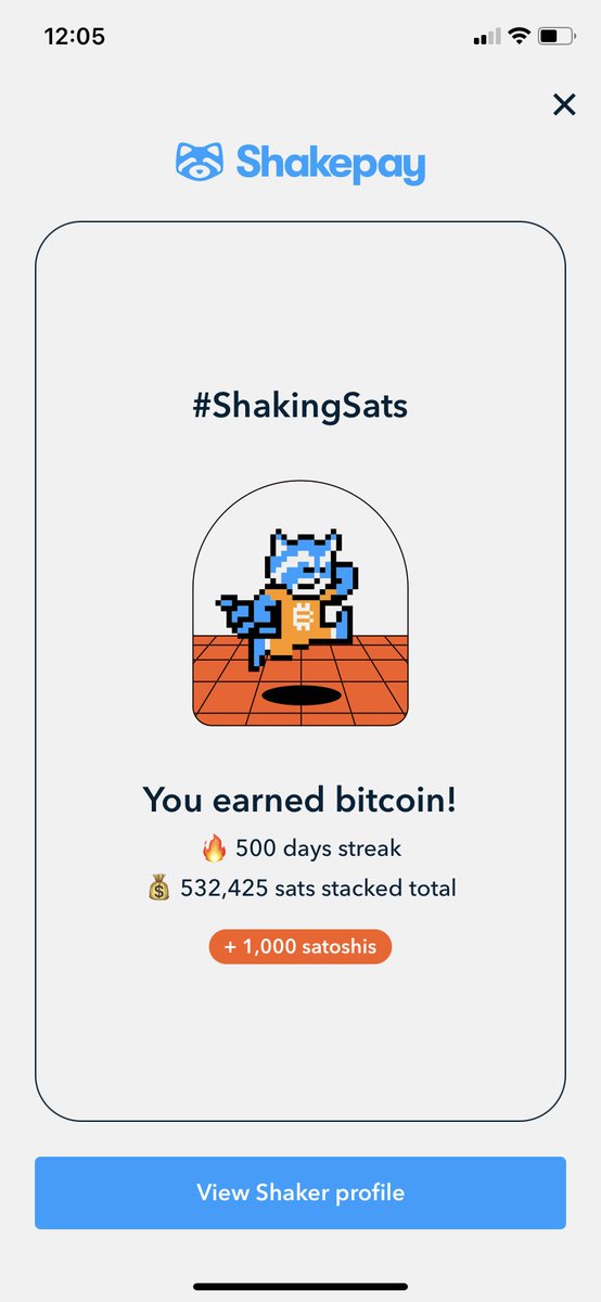 BrandolfKnows's tweet photo. Can’t stop, won’t stop! @shakepay https://t.co/kF3szqmef6