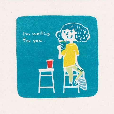 k1003's tweet photo. KAGAWA KAORI 
RISOGRAPH ILLUSTRATIONS

No.3
「I'm waiting for you.」
使用インキ（3色）
BRIGHT RED
YELLOW
LIGHT TEAL

作品集をご希望の方はご連絡くださいませ。

#リソグラフ
 #risograph 
 #ARTBOOKTRIAL 
 #HandSawPress
 #HANDo https://t.co/BX8kzFEh3P