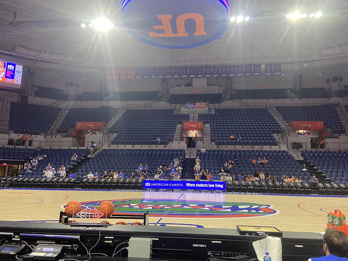 My family rushed to Gainesville for the opportunity to watch the Gators play bball! We had the BEST seats and the kids were struck with wonder. Tonight, we pray for them to continue dreaming of one day becoming a Gator. <a href="/FloridaGators/">Florida Gators</a>, this is the night where dreams were made.