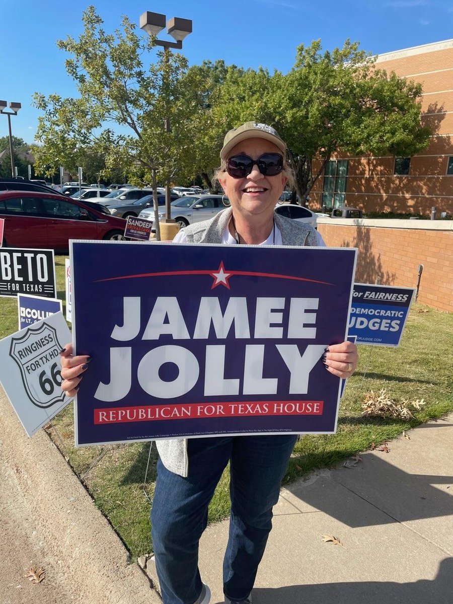 JollyforTexas's tweet photo. Another great days at the polls talking to voters! Let's do this! https://t.co/rv8fpOJjKC