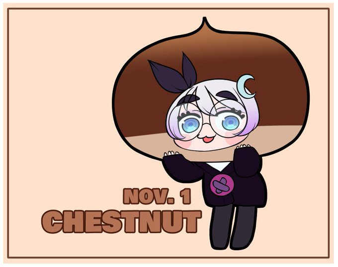 No Nut November is dead, it's time for New Nut November! New nut fact every day! 🧵

Nov 1st: Chestnut!

- Rich in vitamin C and antioxidants!
- Helps boost heart health!
- Improves digestion!
- Gluten free!
- IT LOOKS CUTE!
(Safe to eat raw, but safer + tastier after roasting!) 