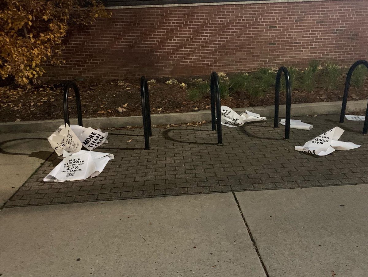 Not even 24 hours after launching our platform our posters have been torn down. This demonstrates the continued display of disregard for Black students which is allowed due to the University’s lack of attentiveness, responsiveness, and actionable steps to combat anti-Blackness.