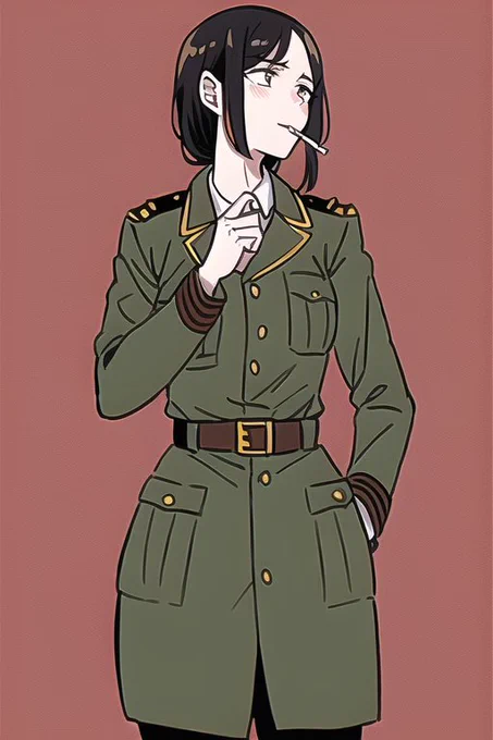 喫煙ミリタリ～女子は美しい( *¯ ꒳¯*) 