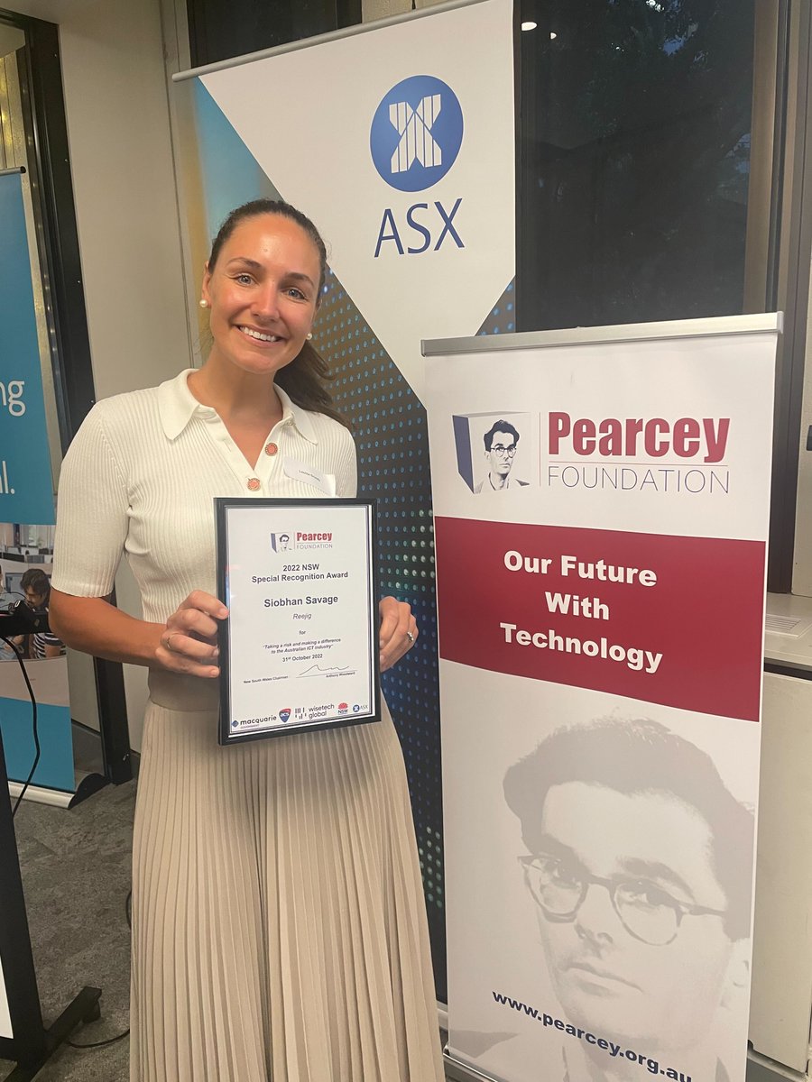 REEJIG_ai's tweet photo. Honored to have our fantastic CEO & Co-Founder, @siobhansavage_, recognized as a Finalist in this year's @Pearcey_org Awards ๐
Taking risks to make a difference is part of the reason Reejig is here today, and we're proud to continue our mission to create #ZeroWastedPotential! https://t.co/ZvW8cKSzms