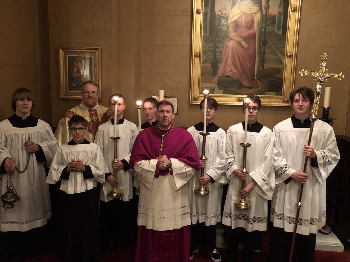 This evening I sat in choir and preached for the occasion of the 175th anniversary of St. Mary of the Seven Sorrows parish. It was a beautiful Mass and great attendance of the faithful. May the Lord continue to bless our work as we labor for His kingdom!