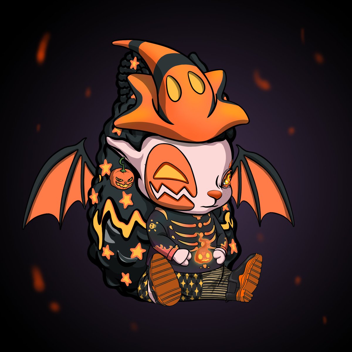 SentireNFT's tweet photo. 👀Wanna be a pumpkin devil? as long as u eat a lot of pumpkins🎃😈 lets get it 🔥

#SentireNFT #Halloween #NFT #ETH https://t.co/g0dl29UOXp