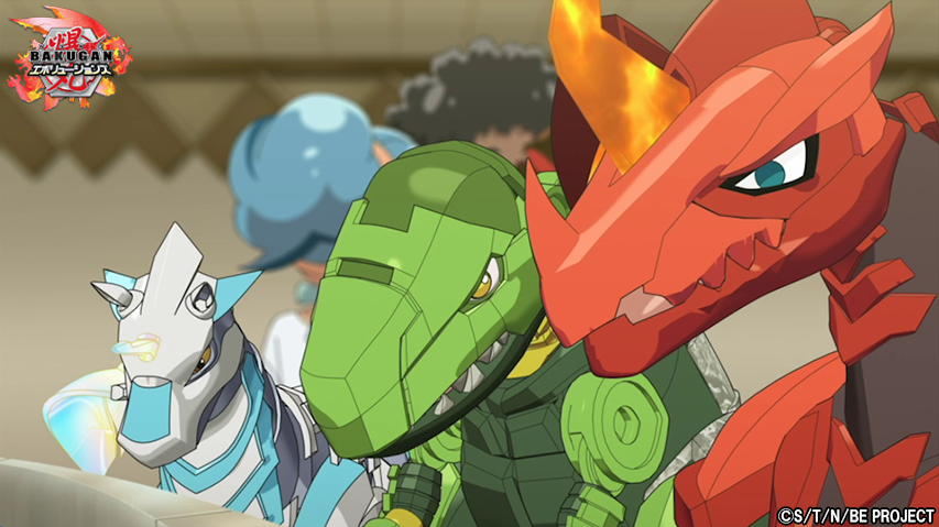 bakugan_jp's tweet photo. 【#爆丸エボリューションズ】

＼第17話は11/11（金）配信開始！／

「強いぞ！マスター・デザスター」
「幻の超古代爆丸」

▼ストーリー▼
https://t.co/70I5e3gvu9

▼予告▼
https://t.co/wmzwVw3ESU

▼最新話+第1話▼
https://t.co/QZVwFLw4f8

来週金曜夕方5時をお楽しみに！

#爆丸 #Bakugan https://t.co/gdSq6UguN7