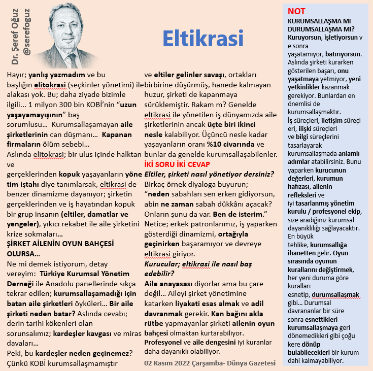 serefoguz's tweet image. Eltikrasi
dunya.com/kose-yazisi/el…