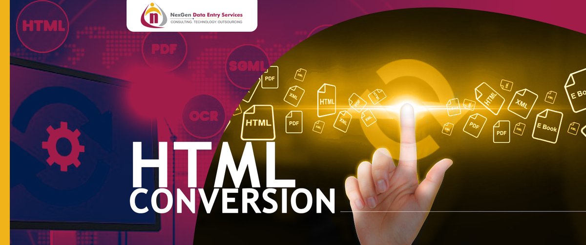 nexgendataentry's tweet photo. We Specializes in delivering the most reliable #HTMLDataConversion services, aimed at helping global clients in turning their #DigitalDocuments to #HTML

Visit: https://t.co/6BSWu6y0Eu
Mail: support@nexgendataentry.com

#DataConversion  #DocumentToHTML #XMLtoHTML #ExcelToHTML https://t.co/6QbVsbpMqz