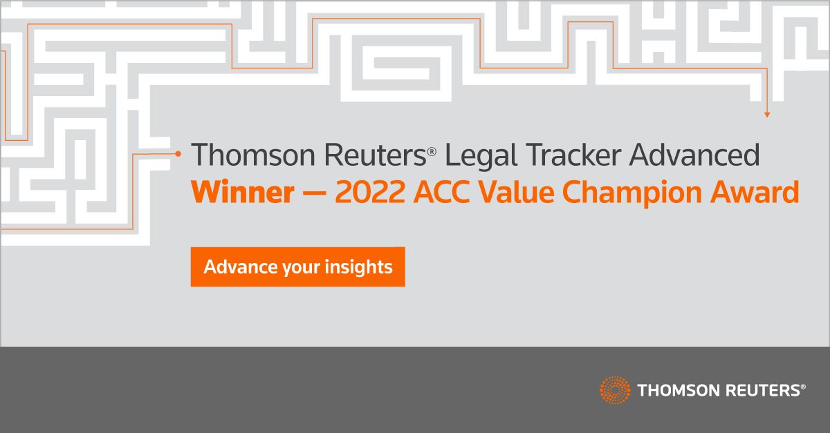 Thomson Reuters AU (@traus) on Twitter photo We're delighted to share that Legal Tracker has been awarded the Association of Corporate Counsel Value Champion Award this year! We'd like to thank <a href="/VW/">Volkswagen</a> and our amazing customers who helped make this award possible.
Find out more: acc.com/about/newsroom…
#TRLegalTracker We're delighted to share that Legal Tracker has been awarded the Association of Corporate Counsel Value Champion Award this year! We'd like to thank <a href="/VW/">Volkswagen</a> and our amazing customers who helped make this award possible.
Find out more: acc.com/about/newsroom…
#TRLegalTracker