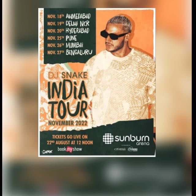 . @djsnake #djsnake coming back to india are you ready ….