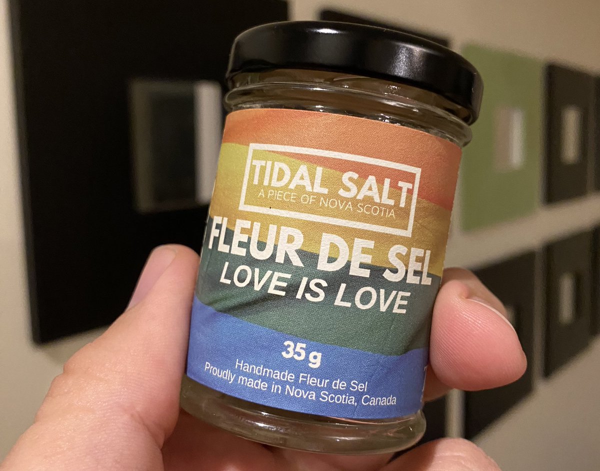 We’re happy to be bringing back our Love is Love Fleur de Sel, with a brand new label design! For every jar sold we will make a donation to groups here in Antigonish working to support individual and families in the LGBTQ2S+ community!

#antigonish #novascotiaseasalt