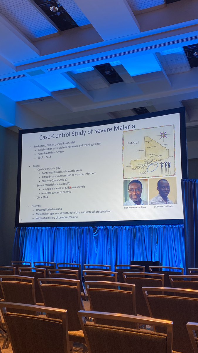 Dr. Emily Stucke presents her research on RNA sequencing using custom capture probes which reveals a parasite antigen expression signature in Malian children with severe malaria #TropMed22