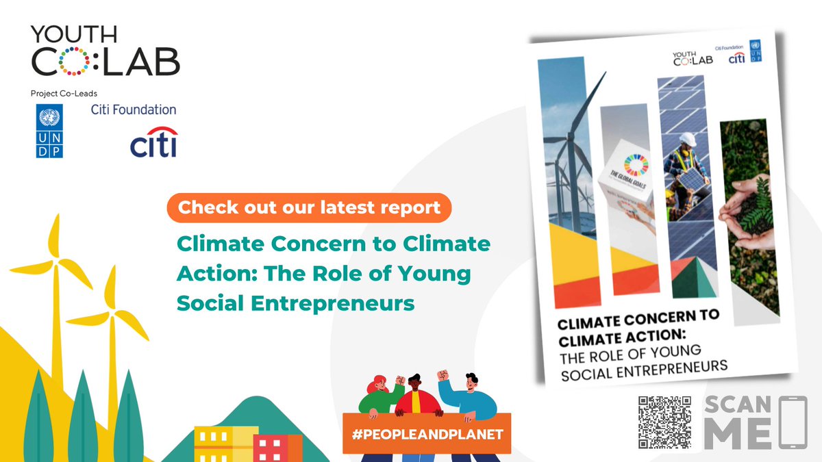 The #climatecrisis is posing a threat to the sustainable futures of + 660M youth in the #AsiaPac region. #YouthCoLab's new report, joint partnership w <a href="/UNDP/">UN Development</a> &amp; <a href="/Citi/">Citi</a> Foundation, provides insights on how climate change is impacting young social entrepreneurs
undp.org/publications/c…