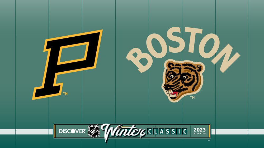 mattyports's tweet photo. The 2023 Winter Classic logos for the Bruins and Penguins are out: https://t.co/8yIeEjHFaZ