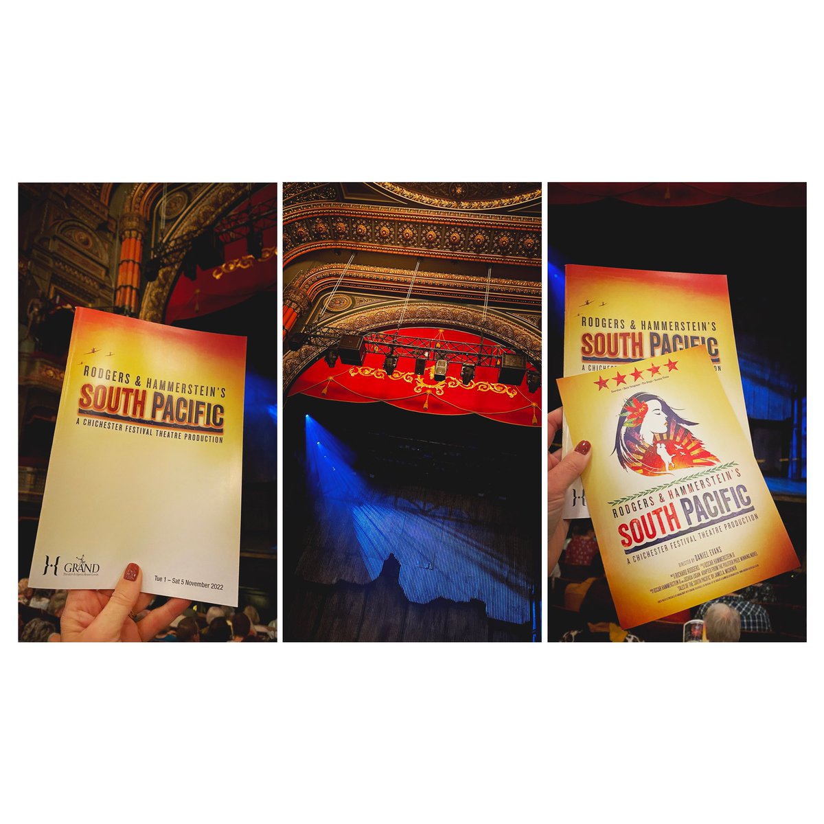 Well that was Some Enchanted Evening! <a href="/southpacshow/">South Pacific</a> at <a href="/GrandTheatreLS1/">Leeds Grand Theatre</a> was just wonderful - a proper classic musical done brilliantly. Performances, music &amp; set were all fabulous. Had forgotten how many fantastic songs it included - took a lot of willpower not to sing along.