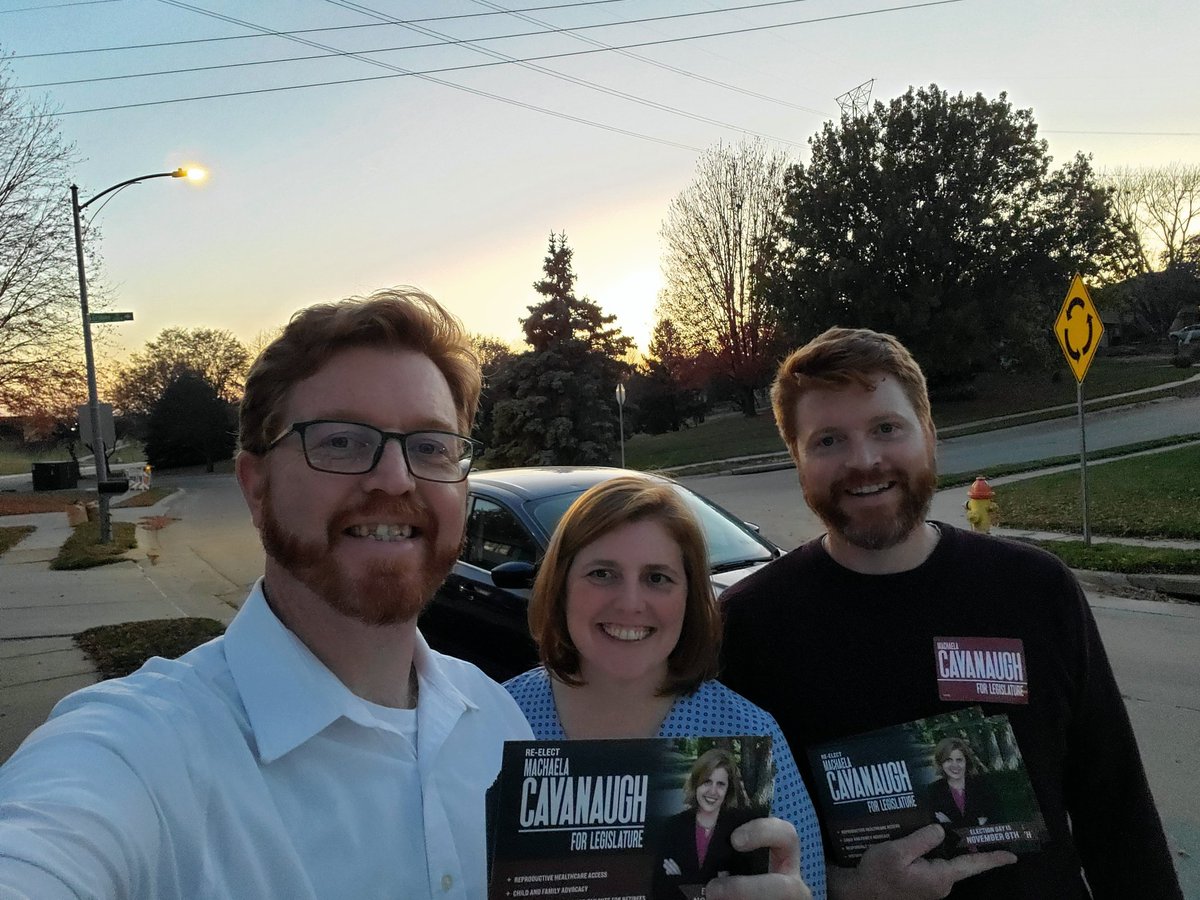 Cavanaugh4NE's tweet photo. Knocking a week to election day for @CavanaughforLeg https://t.co/jn95RtB4Aa