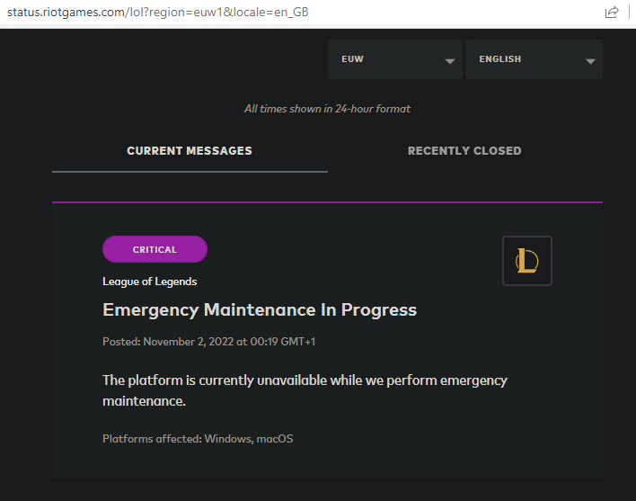 #LeagueOfLegends might be down and #hugops to the responders, but can we at least be grateful that the Linux version did not go down? 🙏