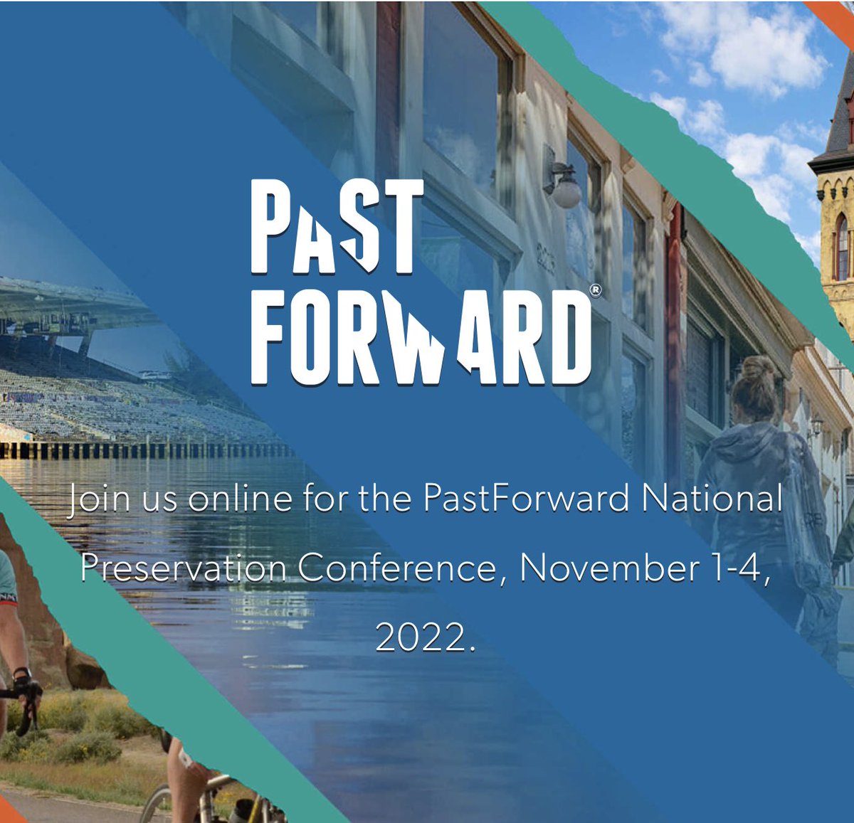 ElleMooreHP's tweet photo. The @savingplaces #PastForward22 conference kicked off today. Looking forward to seeing colleagues, connecting with new ones and hearing about the latest issues across the country. https://t.co/JSJT4jYBJf
