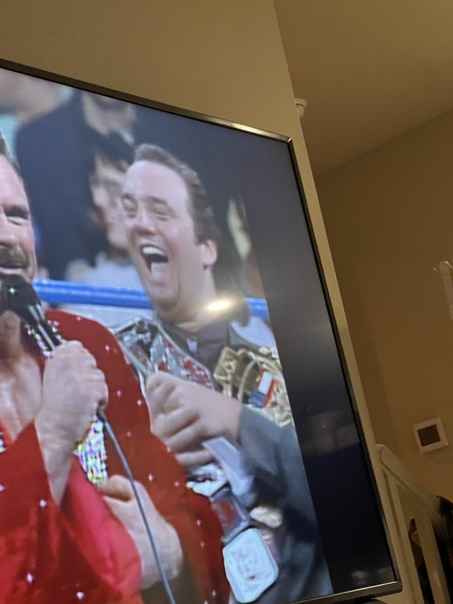 WestCoastVoice's tweet photo. Watching #ClashOfTheChampions from January 1992. The more things change the more they stay the same. And I’m ok  with that @HeymanHustle #Tremendous https://t.co/jev2Cx2v5A